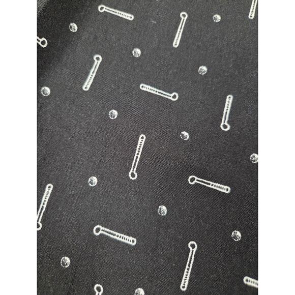 Krazy Larry Pull-On Ankle Pants - Black Golf Tee Club Print Elastic Waist 12 - Picture 3 of 9